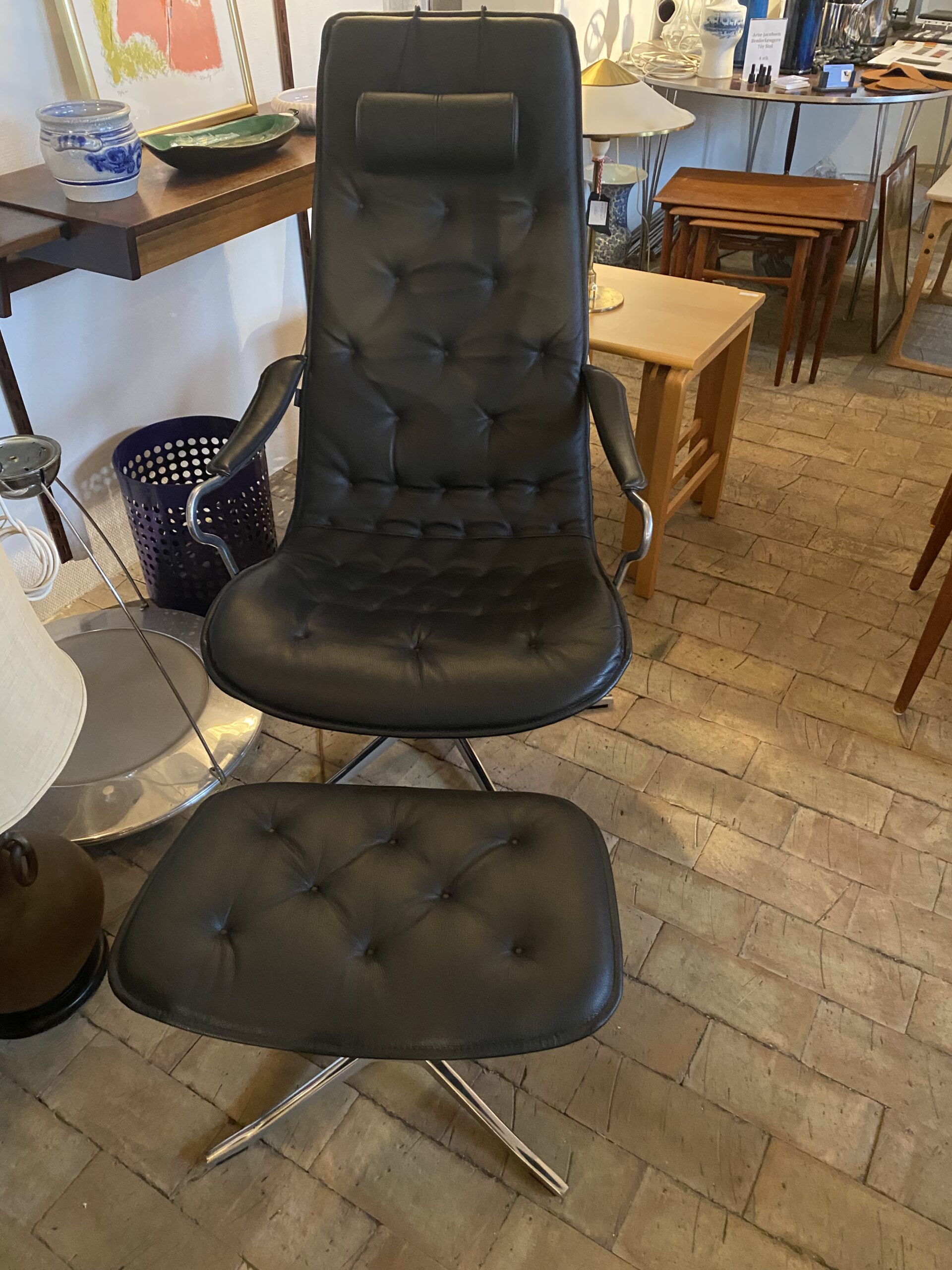 Jan Ekstrøm. Lænestol M/skammel - Image 7