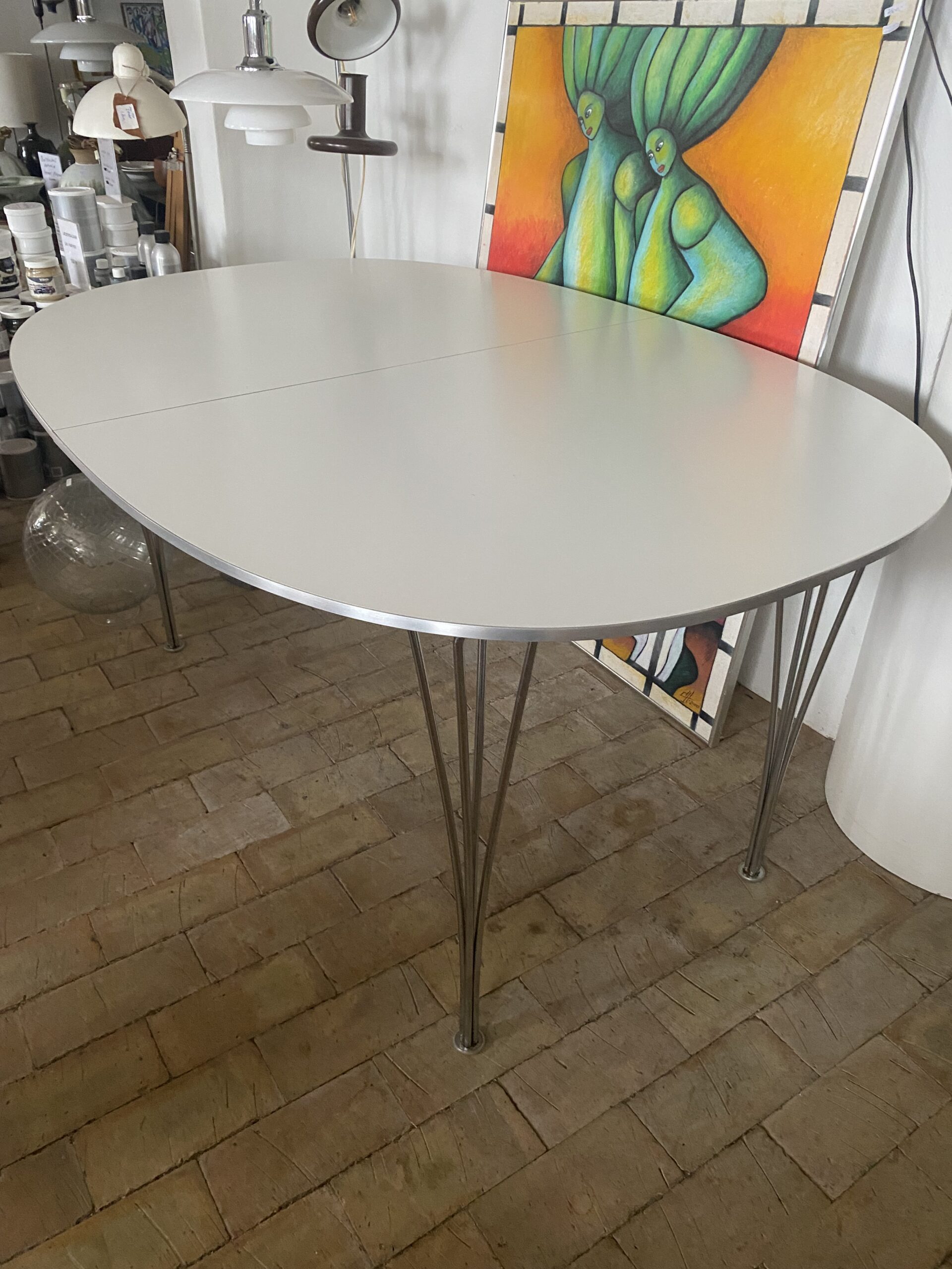 Piet Hein Spisebord 150x100 med tillægsplader. - Image 4