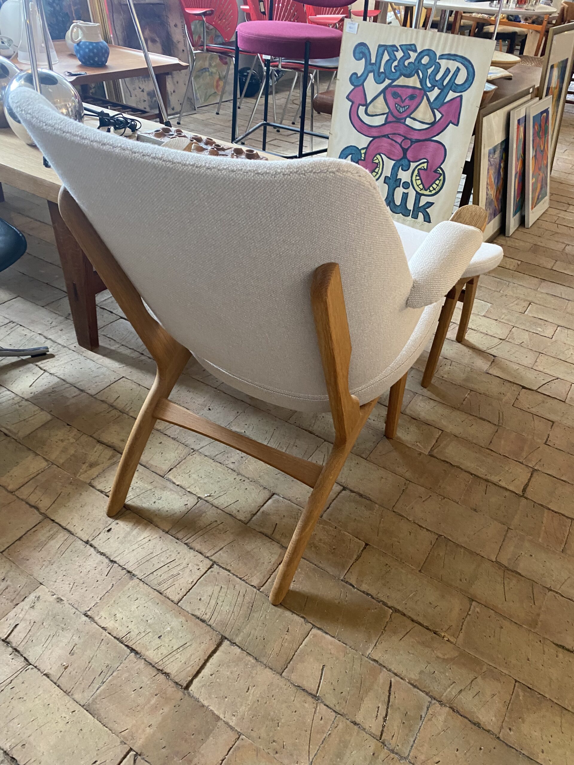 Matthes model 33. Lænestol / skammel - Image 4