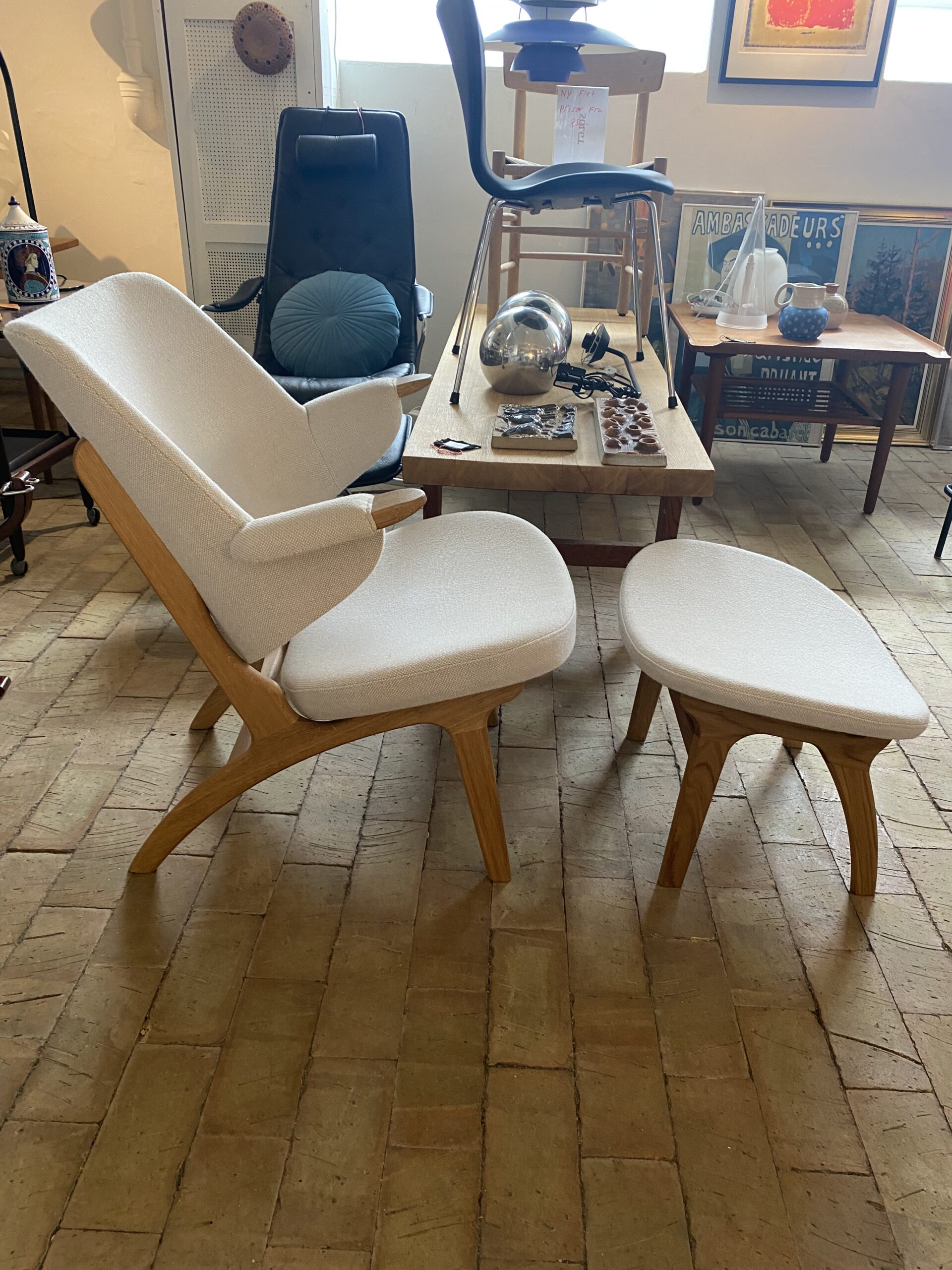 Matthes model 33. Lænestol / skammel - Image 3