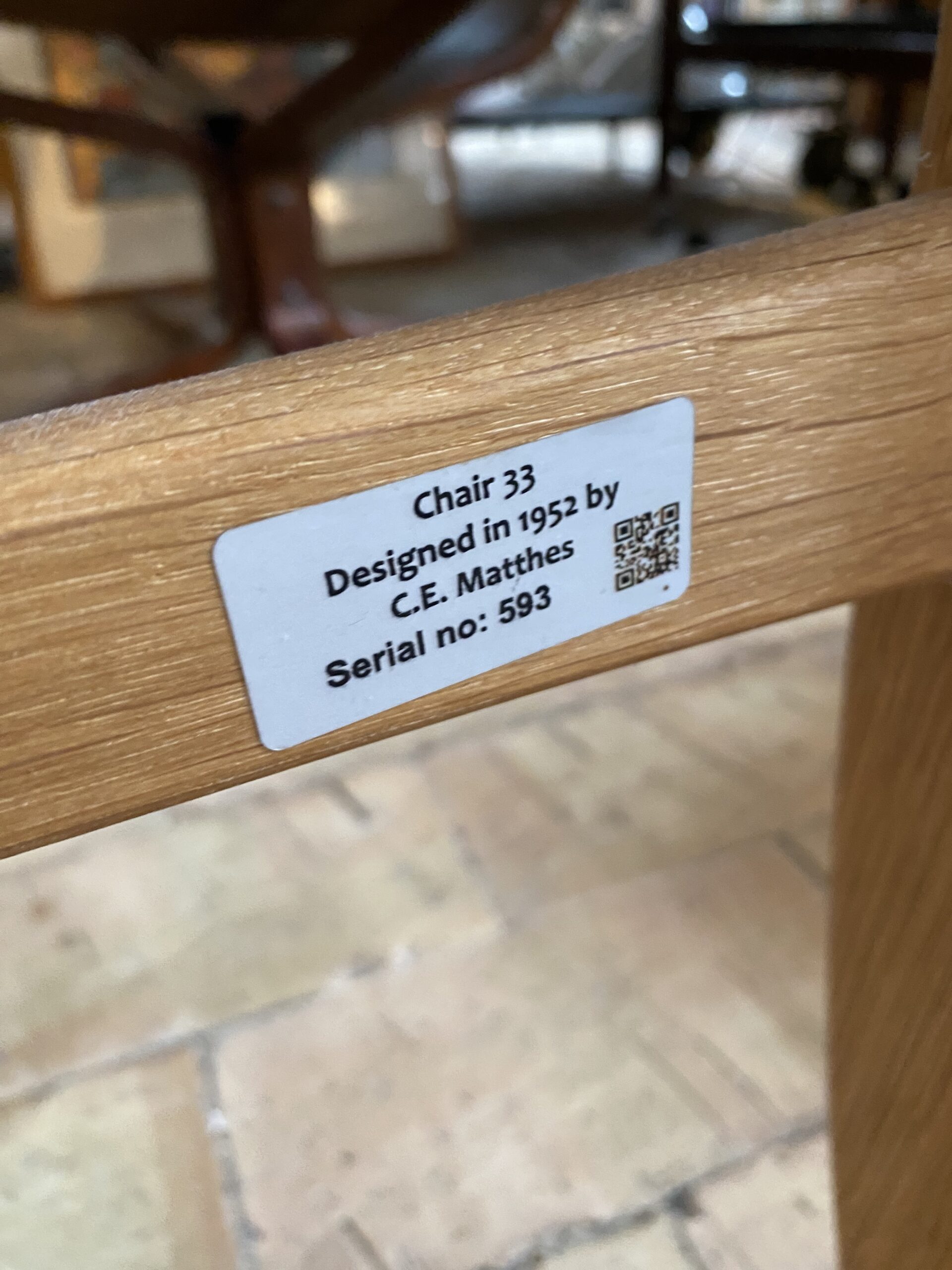 Matthes model 33. Lænestol / skammel - Image 7
